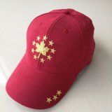 2018 Custom 100% Suede Baseball Cap with Shiny Embroidery Logo