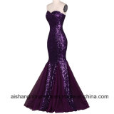 Lovemay Ladies Women Purple Elegant Formal Dresses Mermaid Evening Gowns