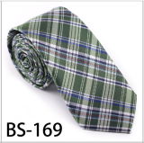 New Design Fashionable Silk/Polyester Check Tie (BS-169)