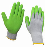 Cheap Green Coated Latex Safety Work Gloves