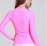 Fashion Design Lycra Long Sleeve Swimwear &Pink Wetsuit