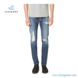 2017 Latest Fashion Blue Stretch Denim Ripped Men Jeans (Pants E. P. 4129)