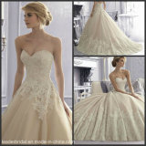 Sweetheart Ball Gown Cream Lace Tulle Bridal Wedding Dress Wdo62