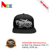 China Headwear Design High Crown Big Logo Custom Snapback Hat