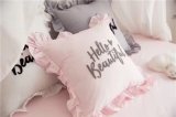 Personalized Embroidery Lotus Leaf Pillow Washable Pillow Sofa Lumbar Cushion