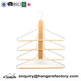4 Multi-Layer Clothes Hanger, Hanging Multi Wooden Clothes Rack