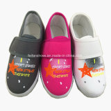 Children Sneaker Footwear Magic Tape Casual Canvas Shoes (ZL1216-4)