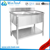 Commercial Stainless Steel Kitchen Apron Sink for Restaurant