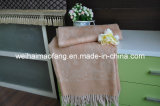 100%Pure Virgin Wool Throw with Fringe (NMQ-WT033)