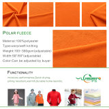 Polyester Two Side Brushed One Side Anti Pilling Fleece Fabric