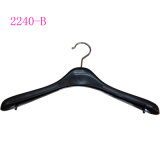 Luxury Plastic Black Broad Shoulder Hanger for Sweater