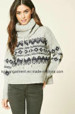 OEM Women Fashion Turtle Neck Long Sleeve Sweater Clothes (W18-346)