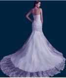 2017 Crystal Beaded Long Train Bridal Wedding Dresses PLD3204