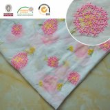 Snowball Pink&Yellow Soft New Design Lace Ployster Fabric C10003