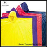Lightweight Yellow / Purple / Red / Blue PVC Waterproof Rain Poncho