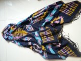 Mixed Color Acrylic Poncho for Women Winter Scarf Fashion Accessories