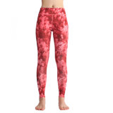 Red Fitness Clothing High-Waist Yoga Pants for Ladies Wholesale