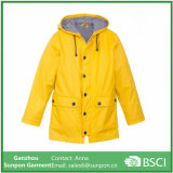 Best Quality Yellow 100% Waterproof, Breathable, PVC Rain Coat /Raincoat