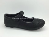 Newest Wholesale Black Comfortable PU School Shoes for Children