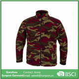 Men's Camouflaged No Hood Fleece Jacket