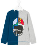 Custom Boy's Contrast Color and Printed Sweatershirt