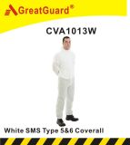 Greatguard Asbesto Removal Type 5&6 White SMS Coverall (YF1013W)