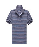 Custom Design Men's Basic Striped Polo Shirts
