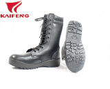 High Leg Genuine Cow Leather PU and Rubber Injection Military Boots Wholesale