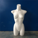 Hotsale Good Quality Glossy White Female Half Body Mannequin