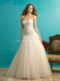 Pretty Princess Ball Gown Embroiday Bead Wedding Bridal Dress