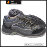 PU Injection Suede Leather Safety Shoe with Steel Toe (SN5398)