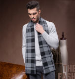 Men Fashion Winter Wool Polyester Nylon Acrylic Knitted Scarf (YKY4601)