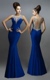 Backless Prom Party Vestidos Crystals Evening Dress P14707