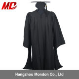 Wholesale Economy Master Graduation Cap Gown Matte Black