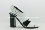 White Classic Elegant High Heel Lady Sandal