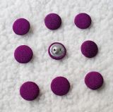 Nylon Taffta Fabric Covered Button with 9mm, Free Samples