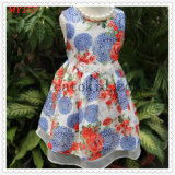 Children's Clothing Wholesale Girl Dresses Girl Dress Floral Print Skirt Pure Cotton