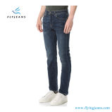Slim-Straight Denim Jeans with a Deep Indigo Wash for Men by Fly Jeans