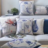 Competitive Cotton Linen Lumbar Pillow Covers for Bed Decorating