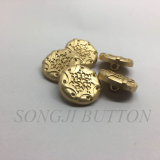 Honeycomb Logo Metal Zinc Alloy Sewing Shank Button for Coat