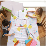 Kids Draw on Disposable Paper Tablecloth Rolls with PE Laminated