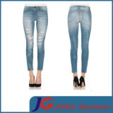 Monkey Wash Lady Fashion Ripped Ankle Skinny Jeans (JC1181)