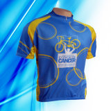 100% Polyester Man's Short Sleeve Cycling Jersey