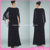 Cheap Chiffon Mother of Bride Dress Black Maternity Eveinng Dresses Z7049
