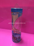 Clear Column/Cylinder Plastic Box for display (printed box)