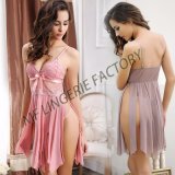 2 Pieces Lingerie Set Babydoll High Waisted Panty Thong for Honeymoon