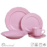 Grace Purple Ceramic Dinner Set