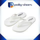 New Womens White Printed Thong Flats Flip Flops Sandals