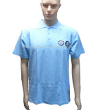 Applique Logo Men's Polo T-Shirt in Blue