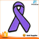 Fashion Custom Purple Ribbon Garment Accessories Patch